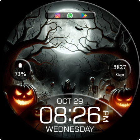 Key WF94 Halloween Watch Face screenshot