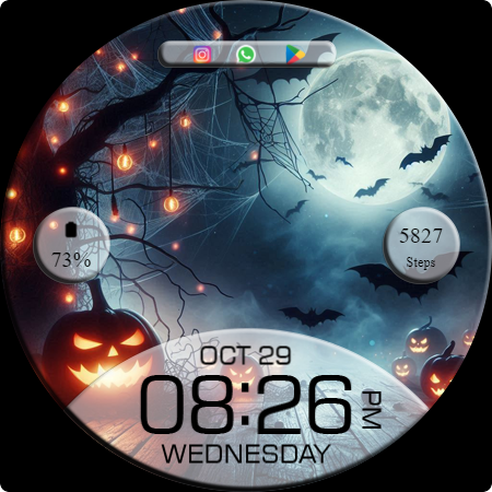 Key WF94 Halloween Watch Face screenshot