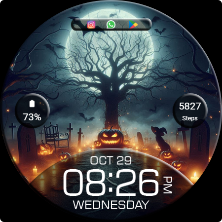 Key WF94 Halloween Watch Face screenshot
