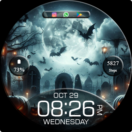 Key WF94 Halloween Watch Face screenshot