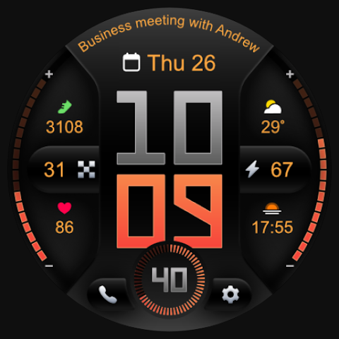 PRADO 76 Digital Watch Face screenshot