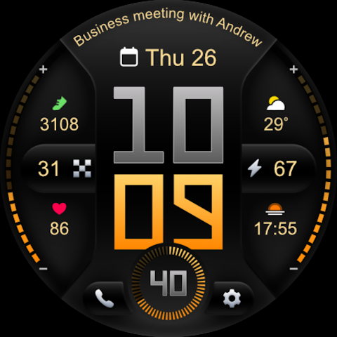 PRADO 76 Digital Watch Face screenshot