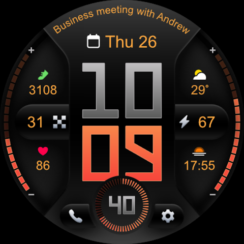 PRADO 76 Digital Watch Face screenshot