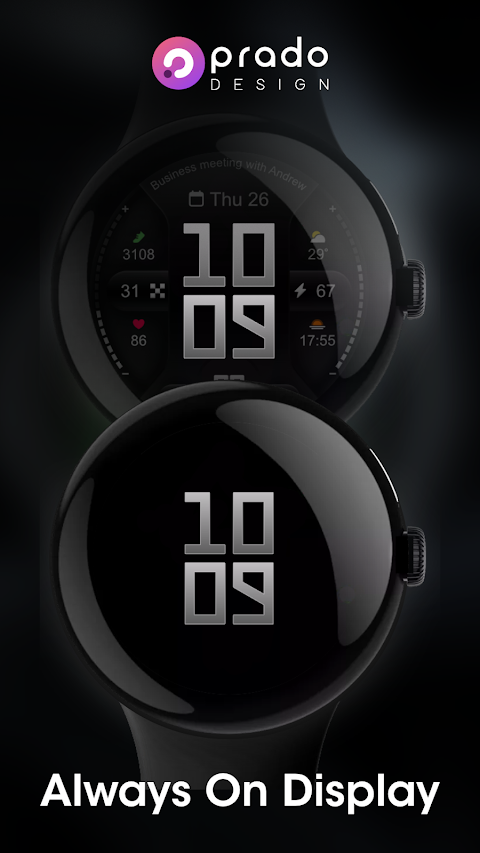 PRADO 76 Digital Watch Face screenshot