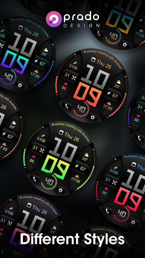 PRADO 76 Digital Watch Face screenshot