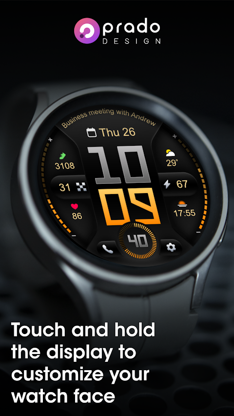 PRADO 76 Digital Watch Face screenshot