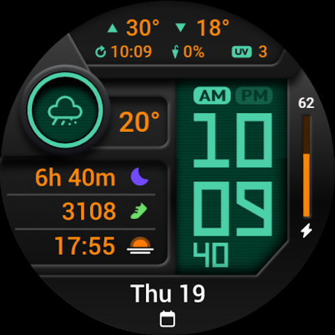 PRADO 85 Digital Watch Face screenshot