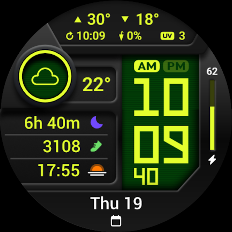 PRADO 85 Digital Watch Face screenshot