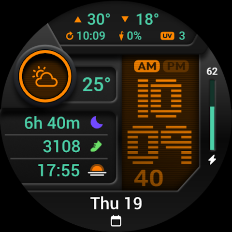 PRADO 85 Digital Watch Face screenshot