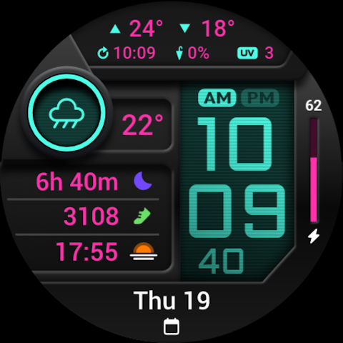 PRADO 85 Digital Watch Face screenshot