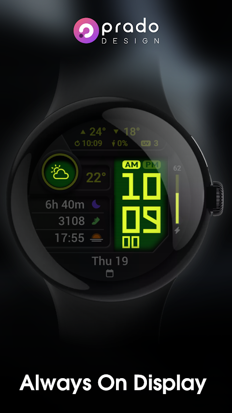 PRADO 85 Digital Watch Face screenshot