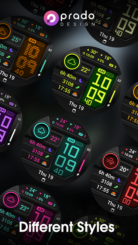 PRADO 85 Digital Watch Face screenshot