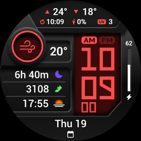 PRADO 85 Digital Watch Face screenshot
