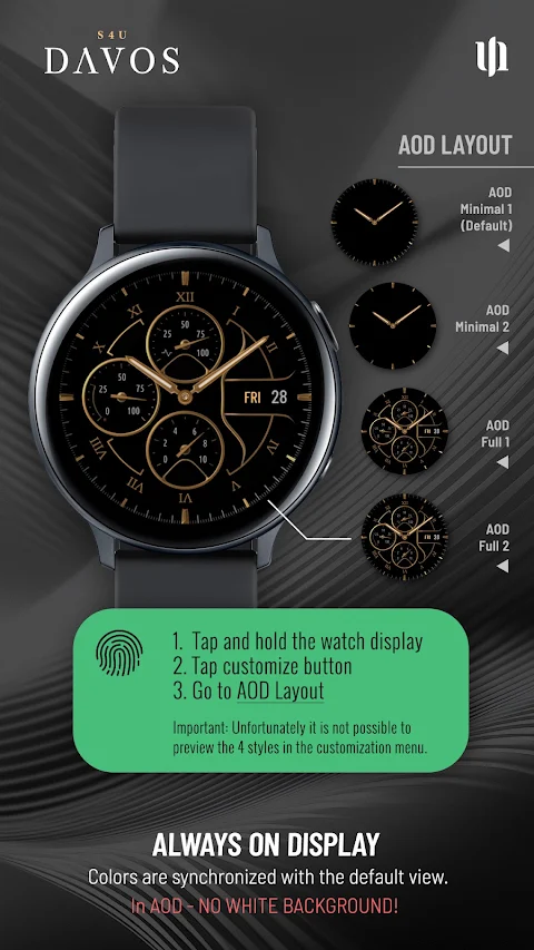 S4U Davos – Classic watch face screenshot
