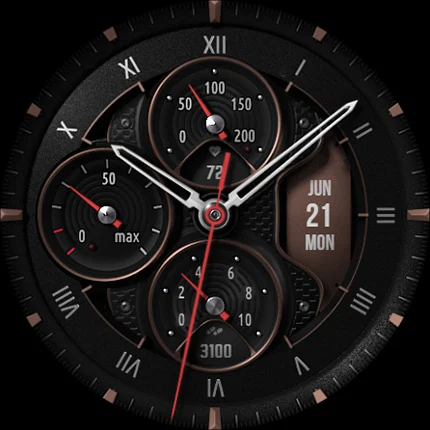 S4U Monterey analog watch face screenshot