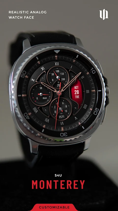 S4U Monterey analog watch face screenshot