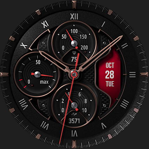 S4U Monterey analog watch face screenshot
