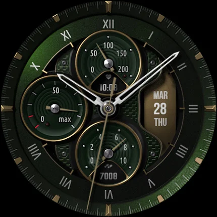 S4U Monterey analog watch face screenshot