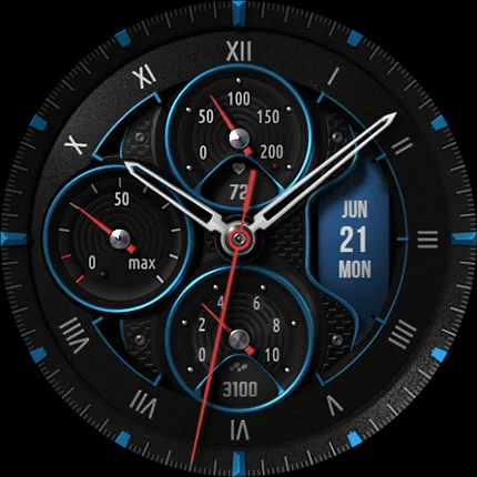S4U Monterey analog watch face screenshot