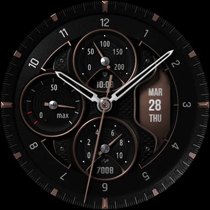 S4U Monterey analog watch face screenshot