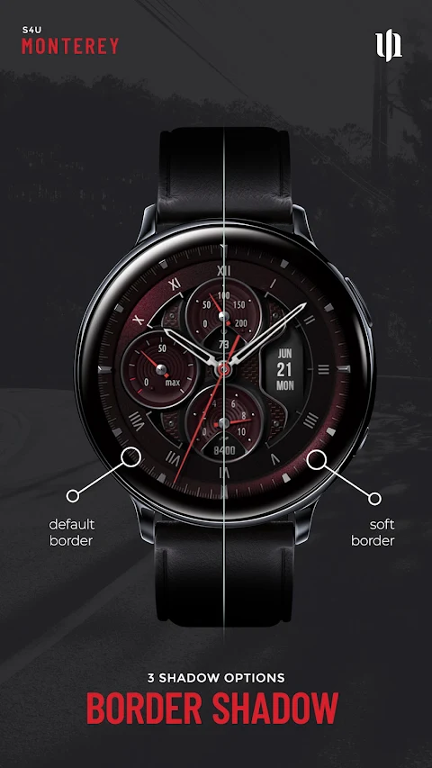 S4U Monterey analog watch face screenshot
