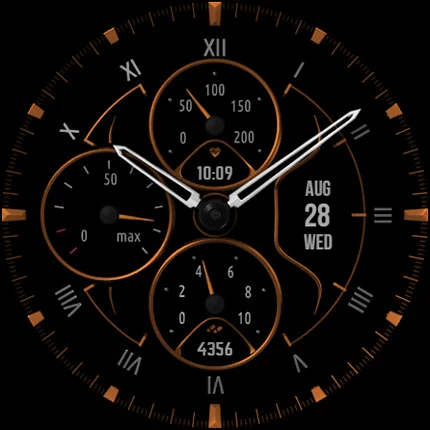 S4U Monterey analog watch face screenshot