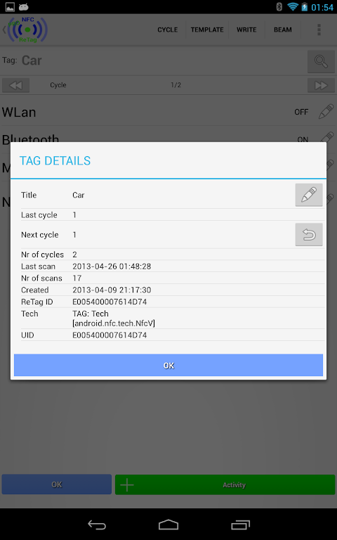 NFC ReTag PRO screenshot