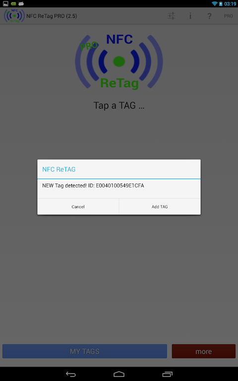 NFC ReTag PRO screenshot