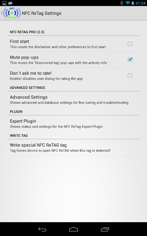 NFC ReTag PRO screenshot
