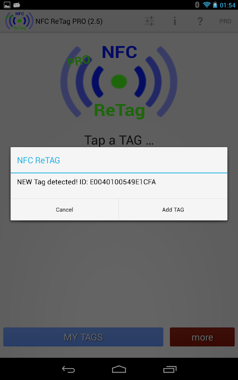 NFC ReTag PRO screenshot