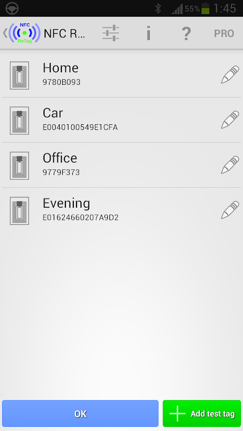 NFC ReTag PRO screenshot