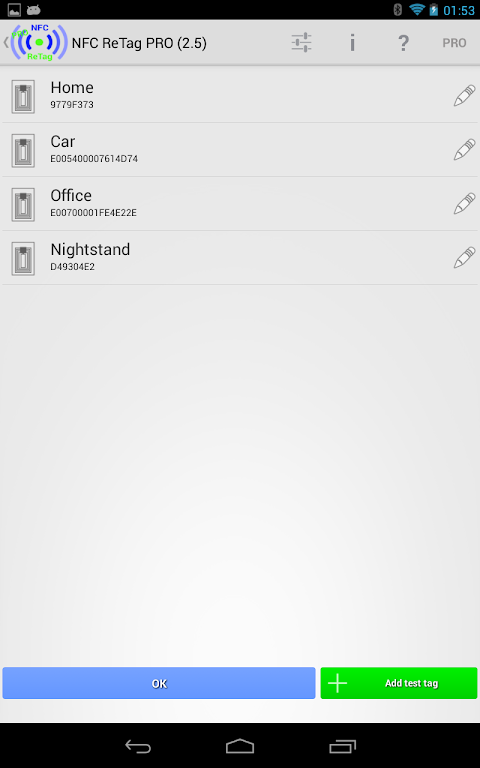 NFC ReTag PRO screenshot