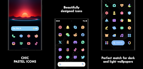 CHIC PASTEL icons screenshot