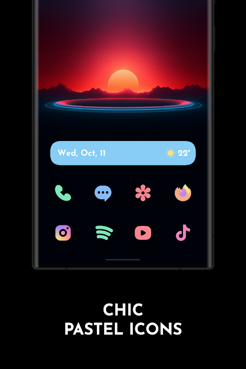 CHIC PASTEL icons screenshot
