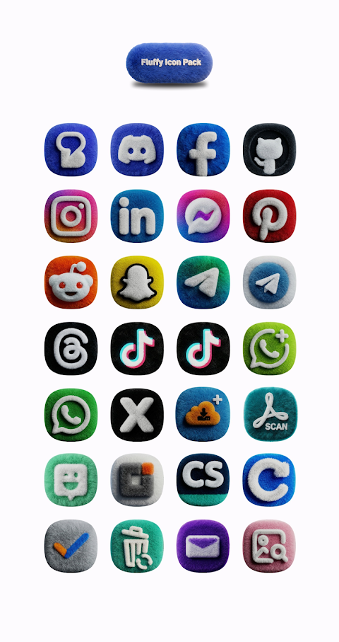 Fluffy OneUi Icon Pack screenshot