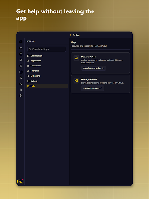 Hermes Agent Client – OnDev AI screenshot