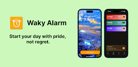 Waky Alarm : Start proud today screenshot