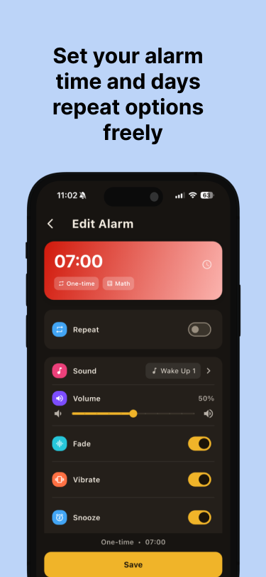 Waky Alarm : Start proud today screenshot
