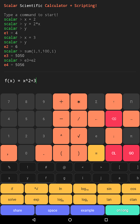 Scientific Calculator Scalar screenshot